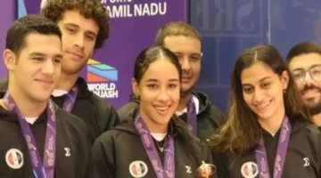 منتخب مصر يضمن ثالث العالم في بطولة الفرق المختلطة للاسكواش برونزية تاريخية 1